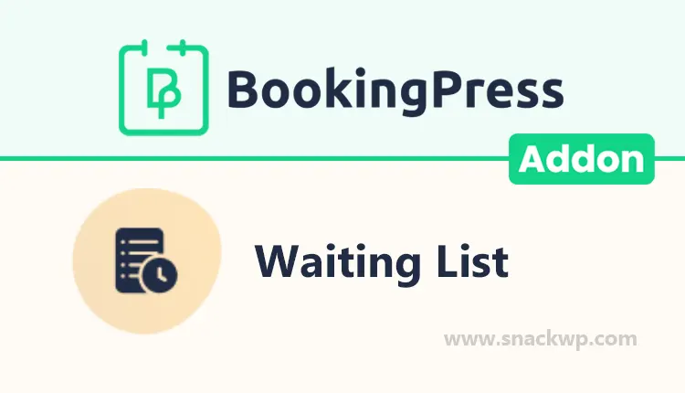 BookingPress Waiting List Addon WordPress Plugin