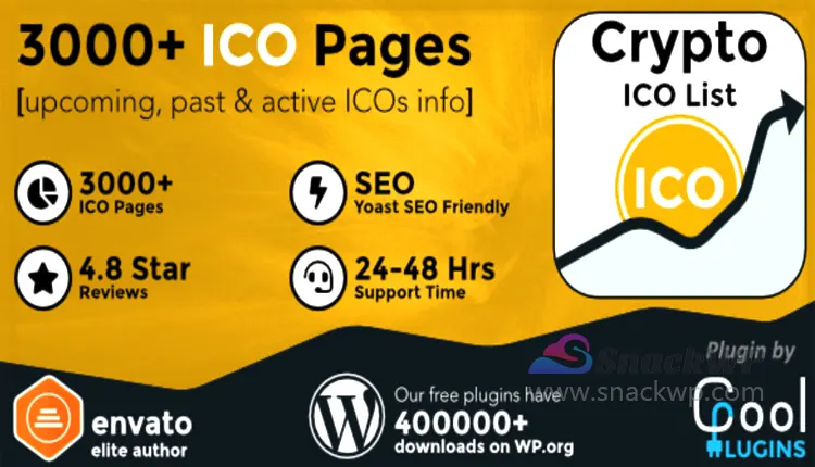 Crypto ICO List Widgets Pro WordPress ICO Database Plugin