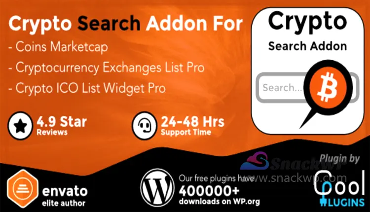 Cryptocurrency Search Addon For Crypto Plugins WordPress Plugin