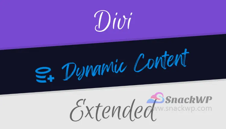 Divi Dynamic Content Extended Premium WordPress Plugin
