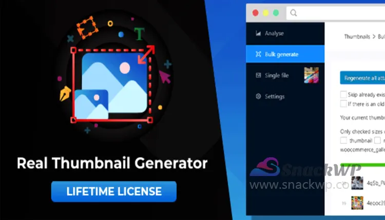 Real Thumbnail Generator WordPress Regenerate Thumbnails Plugin