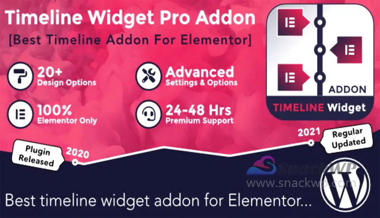 Timeline Widget Pro Addon for Elementor WordPress Plugin