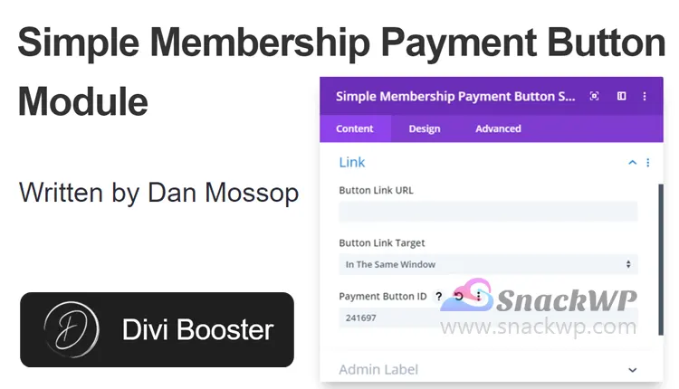Simple Membership Payment Button Module Premium WordPress Plugin