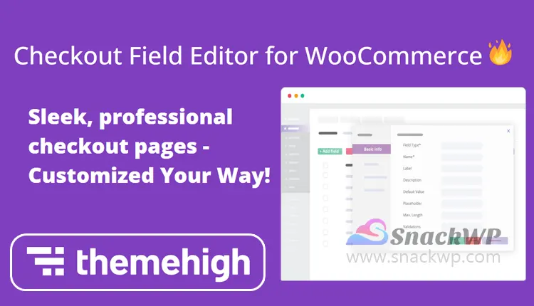 Checkout Field Editor Pro for WooCommerce WordPress Plugin