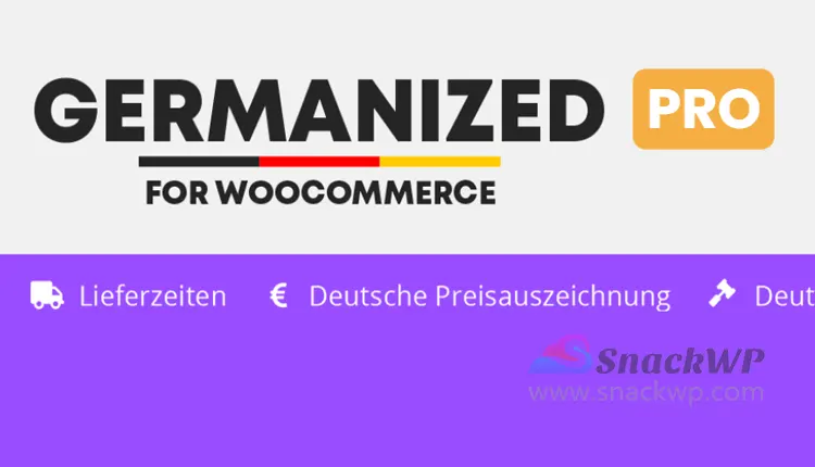 Germanized for WooCommerce Pro WordPress Plugin