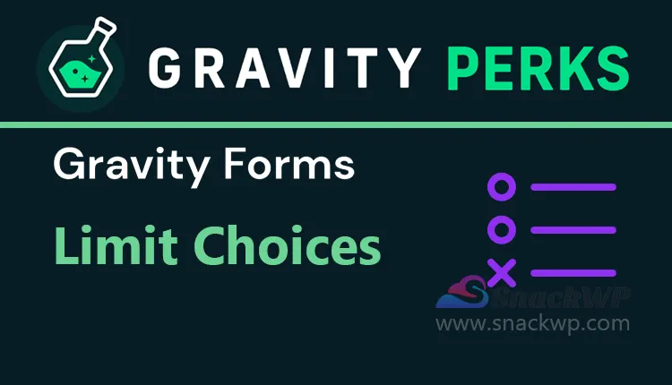 Gravity Perks Limit Choices Addon WordPress Plugin