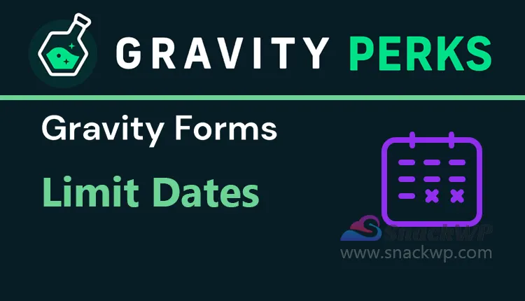Gravity Perks Limit Dates Addon WordPress Plugin