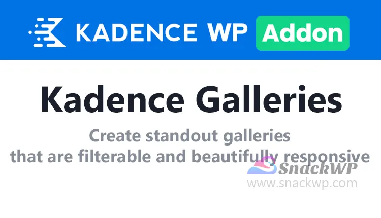Kadence Galleries WordPress Plugin