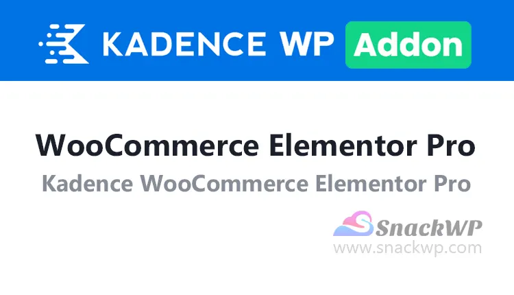 Kadence Woocommerce Elementor Pro WordPress Plugin