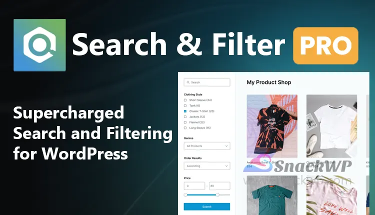 Search & Filter Pro Premium WordPress Filtering Plugin