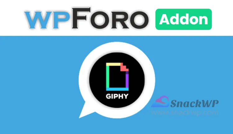 wpForo GIPHY Integration Addon WordPress Plugin