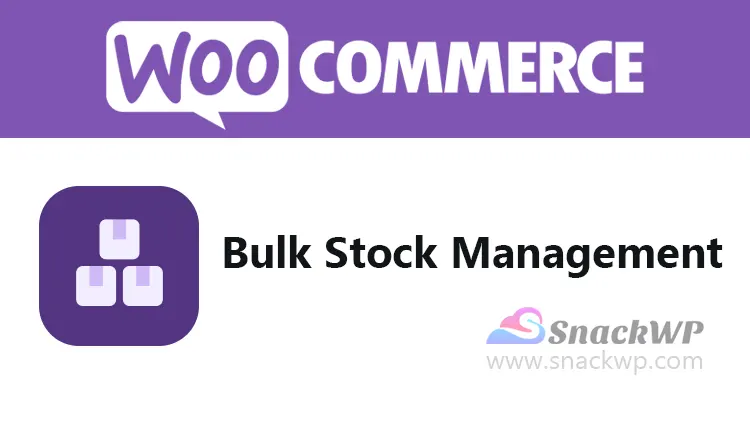 WooCommerce Bulk Stock Management Extension WordPress Plugin