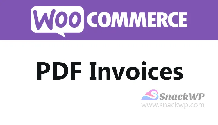 WooCommerce PDF Invoices Extension WordPress Plugin