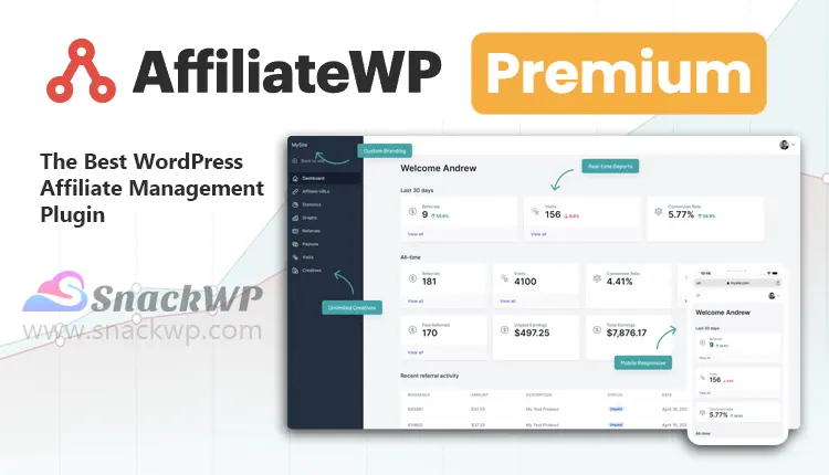 AffiliateWP Premium WordPress Affiliate Management Plugin
