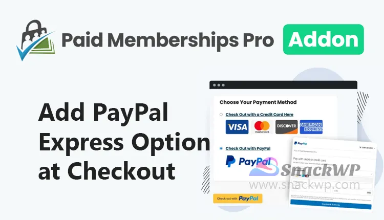 Paid Memberships Pro Add PayPal Express Option Addon WordPress Plugin