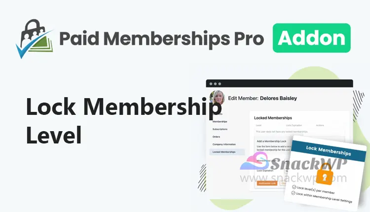Paid Memberships Pro Lock Membership Level Addon WordPress Plugin