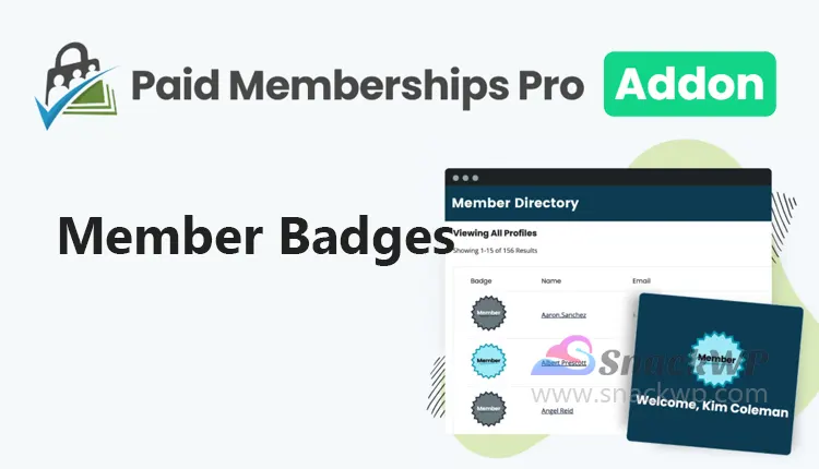 Paid Memberships Pro Member Badges Addon WordPress Plugin