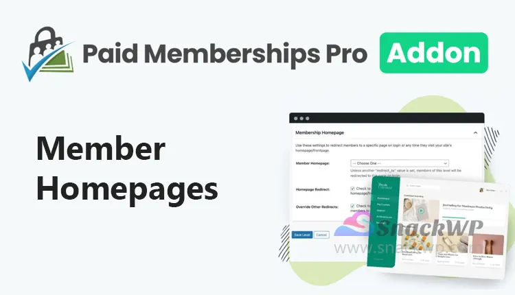 Paid Memberships Pro Member Homepages Addon WordPress Plugin