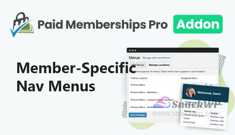 Paid Memberships Pro Nav Menus Addon WordPress Plugin