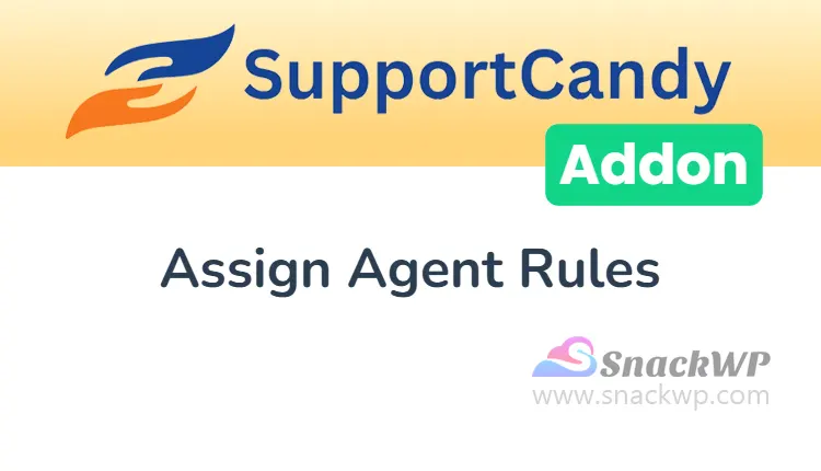 SupportCandy Assign Agent Rules Add-On WordPress Plugin