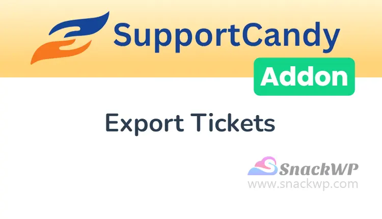 SupportCandy Export Ticket Add-On WordPress Plugin