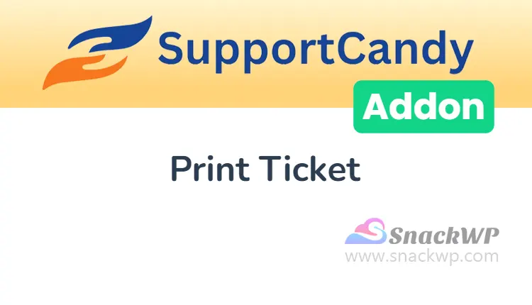 SupportCandy Print Tickets Add-On WordPress Plugin