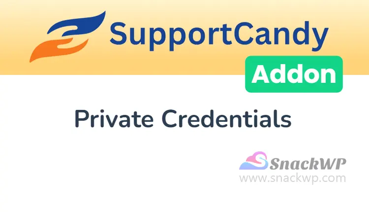 SupportCandy Private Credentials Add-On WordPress Plugin
