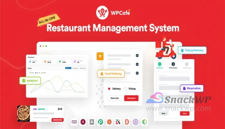 WP Cafe Pro Online Food Ordering for WooCommerce WordPress Plugin