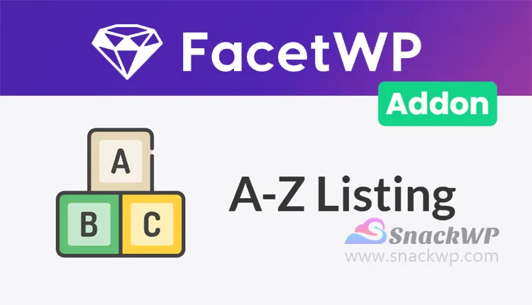 FacetWP A-Z Listing Alpha Add-On WordPress Plugin