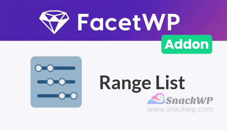FacetWP Range List Add-On WordPress Plugin