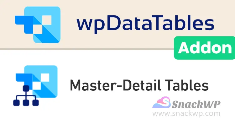 wpDataTables Master-Detail Tables Addon WordPress Plugin