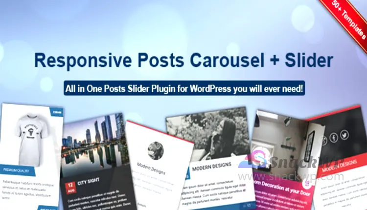 Responsive Posts Carousel Pro Premium WordPress Plugin