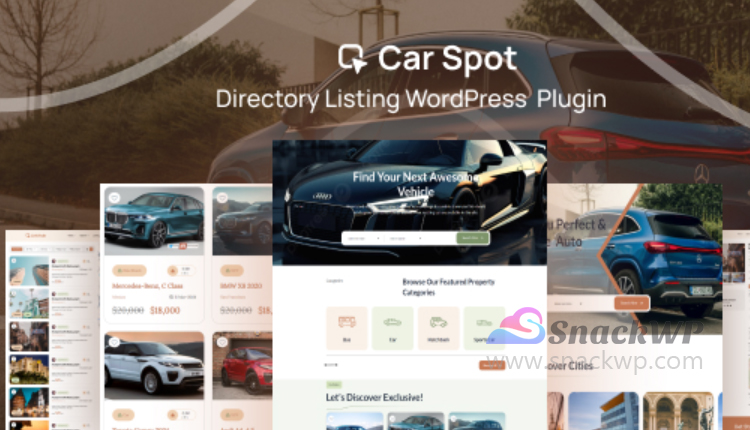 CarSpot Car Directory Listing Premium WordPress Plugin