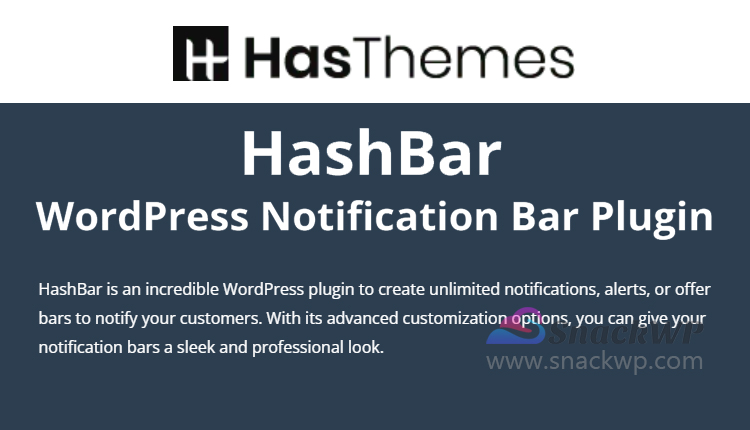 HashBar Pro Notification Bar Premium WordPress Plugin